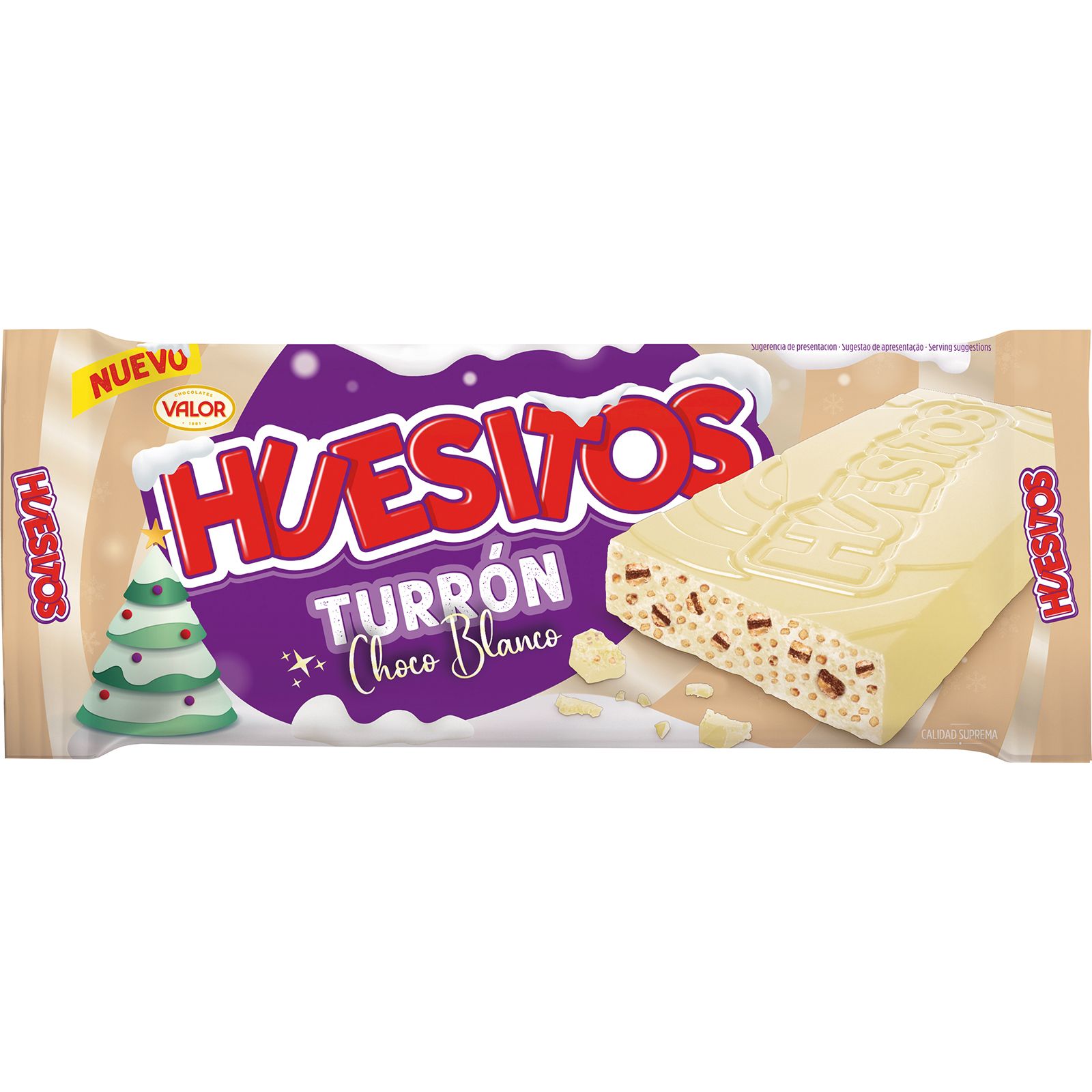 Turrón Chocolate Blanco con Galleta