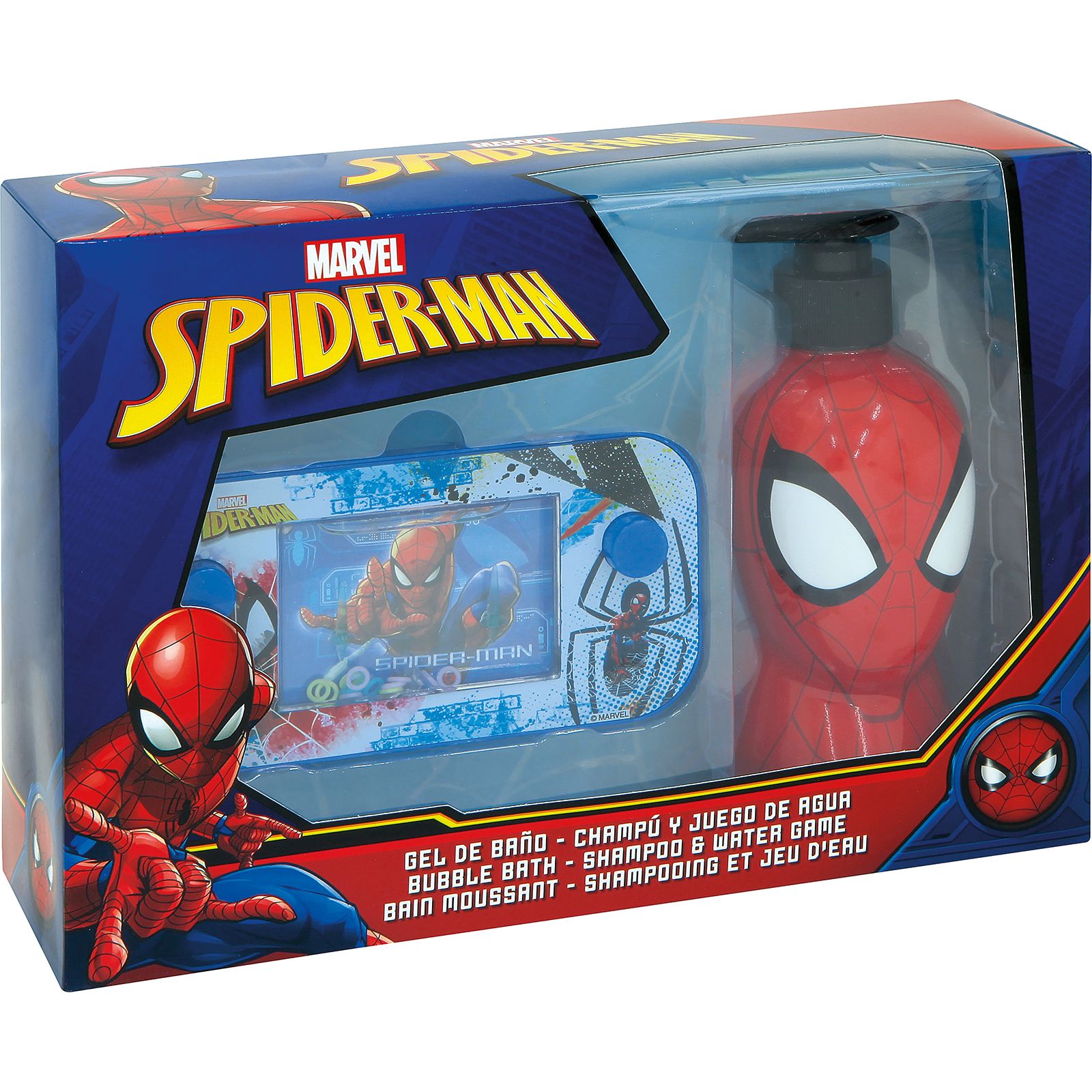 Estuche Spiderman Gel Champú Juego Agua