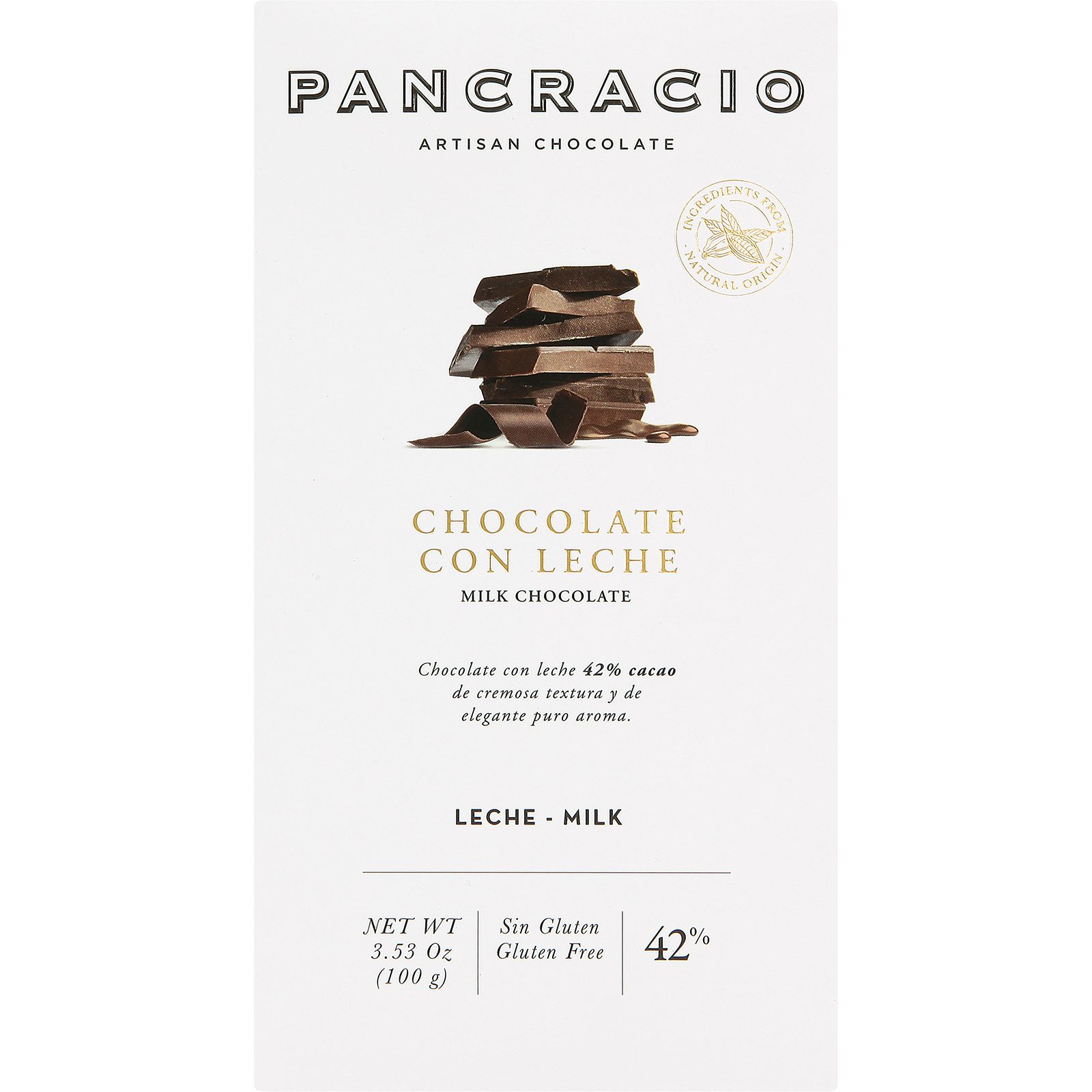 Chocolate con Leche 42% Cacao