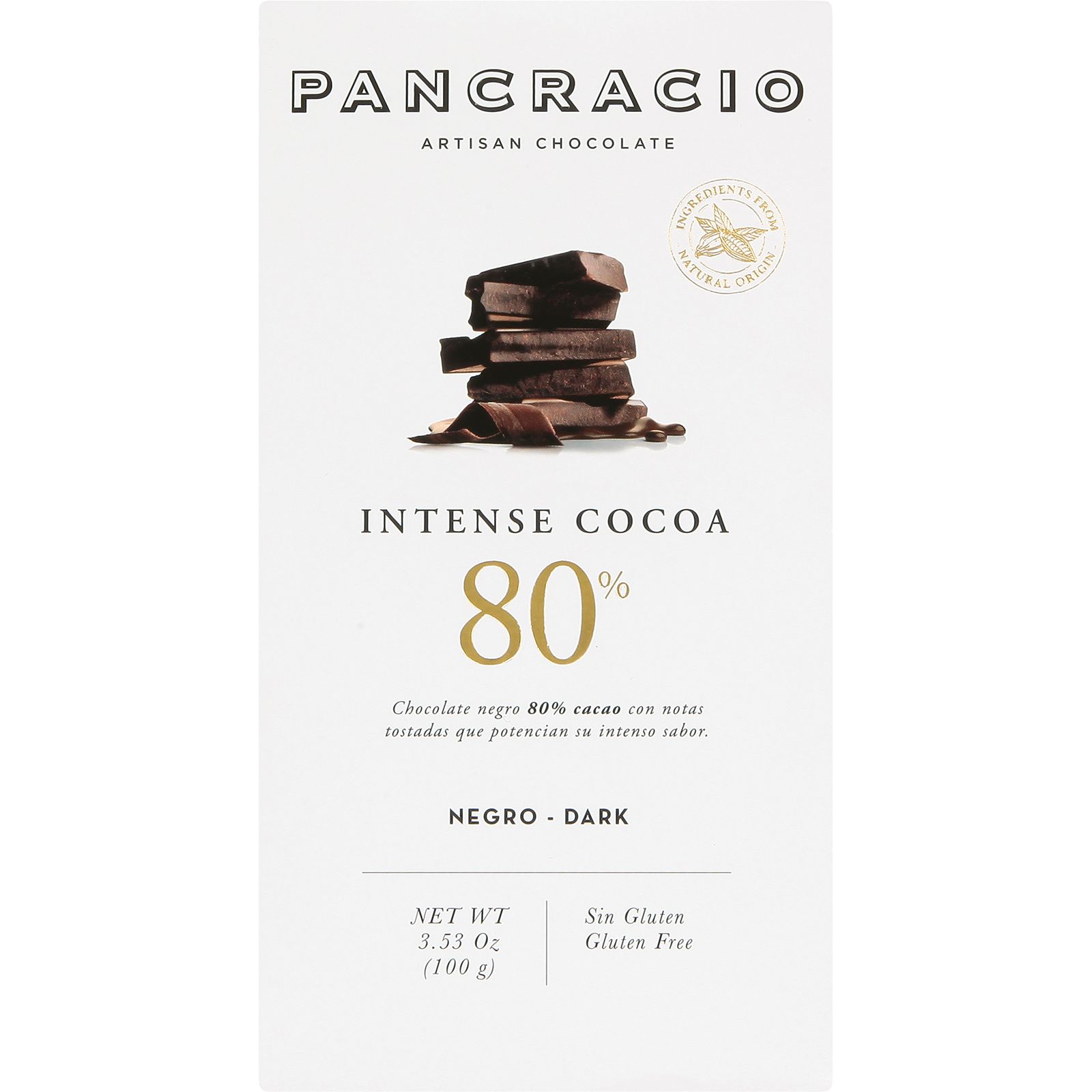Chocolate Negro 80% Cacao Intenso