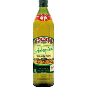 Aceite de oliva virgen extra arbequina BORGES, botella 75 cl 0,75 l