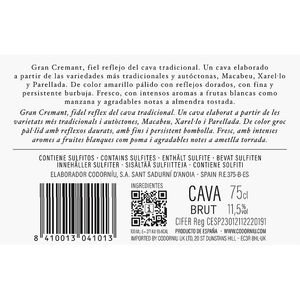 Cava Brut Gran Cremant D.O.Cava