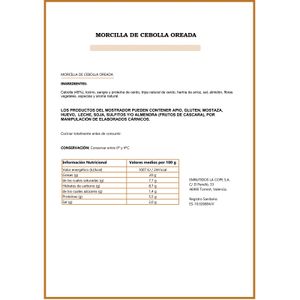 Morcilla de Cebolla Oreada