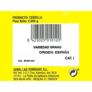 Segona imatge del producte Ceba Seca Malla