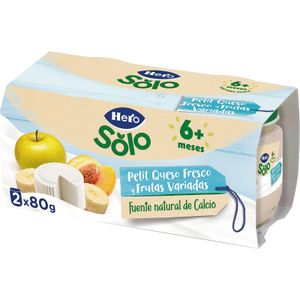 Tarrito Queso y Fruta Pack de 2 HERO