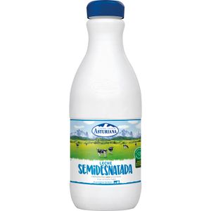 ASTURIANA Leche Semidesnatada Botella