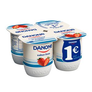 Yogur Sabor Fresa Pack de 4 Unidades DANONE