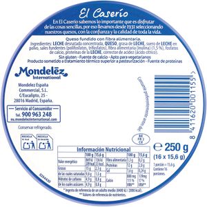 Queso Fundido Porciones