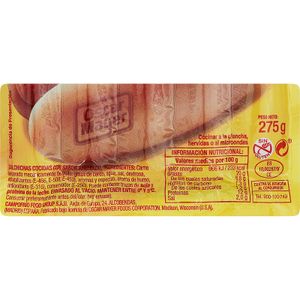 Salchichas Wieners Bocadillo