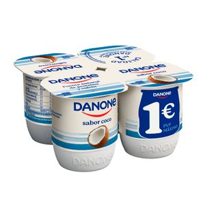 Imagen de Yogur Sabor Coco Pack de 4 Unidades