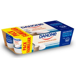 YOGUR DANONE NATURAL AZUCARADO 8 UNIDADES