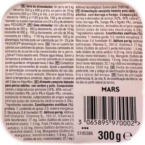 Segona imatge del producte Menjar Humit Gossos Xai Pollastre Terrina de la marca PEDIGREE