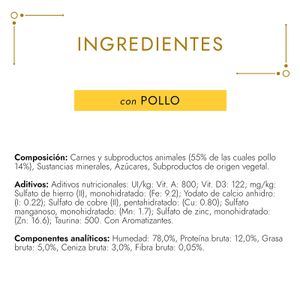 Comida Húmeda Gatos Gourmet Gold Pollo