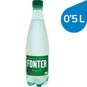 agua mineral con gas botella