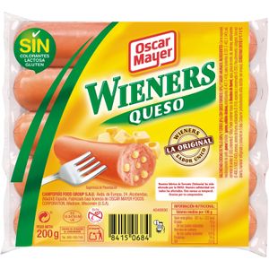 Salchichas Wieners Queso