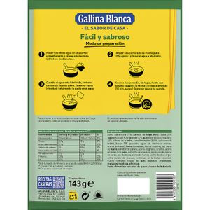 Tallarines Carbonara Sobre