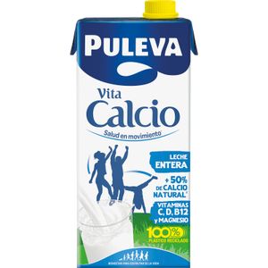 PULEVA Leche Calcio Entera Brik