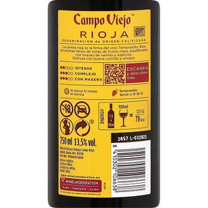 Vino Tinto Crianza D.O.Rioja