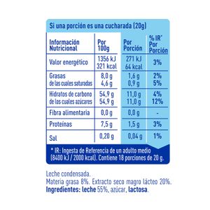 Tercera imagen del producto Leche Condensada Entera Sirvefácil de la marca LA LECHERA