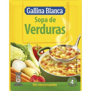 G.BLANCA Sopa Deshidratada Verdura  Sobre
