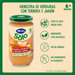 Tarrito Verdura con Jamón y Ternera
