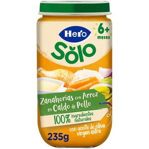 Tarrito Zanahoria y Arroz con Caldo de Ave HERO