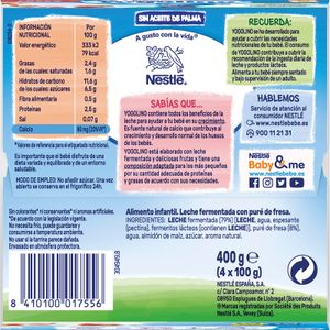 Yogolino de Fresa Pack de 4