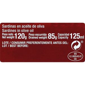 Sardinas en Aceite Oliva Lata