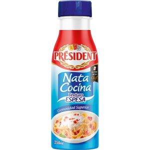 PRESIDENT Nata para Cocinar Textura Espesa Botellín