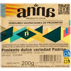 Pimiento Tipo Padrón Bandeja