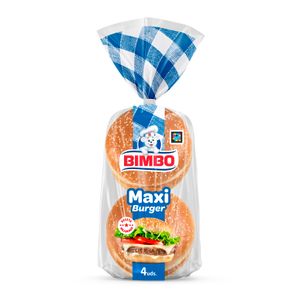 Pan Maxi Burger 4 Unidades