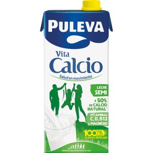 PULEVA Leche Calcio Semidesnatada Brik