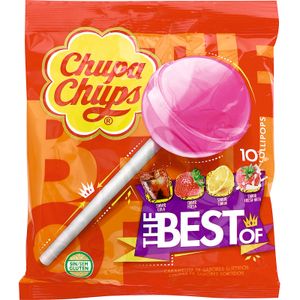 CHUPA-CHUPS Caramelos con Palo Bolsa 10 Unidades
