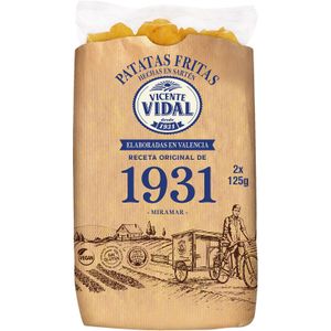 Patatas Fritas Lisas Caseras Bolsa Papel