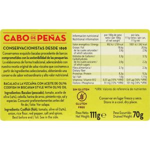 Bacalao a la Vizcaína Lata