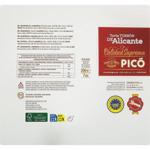 Segunda imagen del producto Torta Turrón de Alicante de la marca PICO