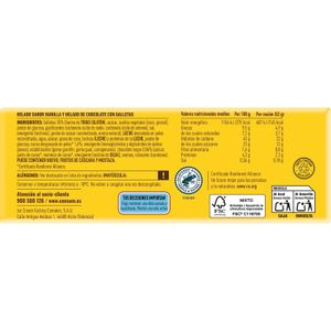 Segona imatge del producte Sandvitx de Vainilla i xocolate 6 Unitats de la marca CONSUM