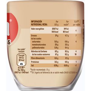 Crema de Leche y Avellanas Vaso Cristal
