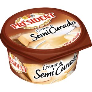 Crema de Queso Semicurado Tarrina PRESIDENT