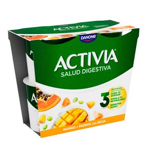DANONE Activia Soja Mango y Papaya P-4 ud.
