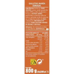 Galletas Doradas Pack de 4