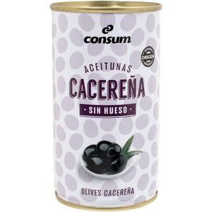CONSUM Aceitunas Negras sin Hueso  Lata