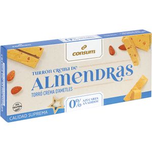 Turrón Crema Almendra sin Azúcar CONSUM
