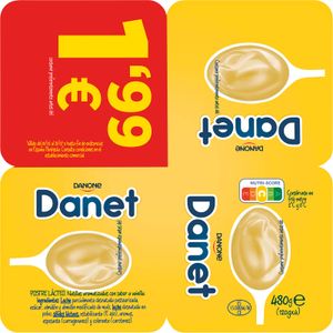 Danet de Vainilla. Natillas Pack de 4 Und.