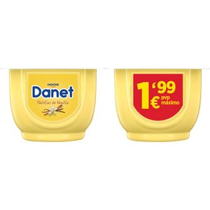 Danet de Vainilla. Natillas Pack de 4 Und.