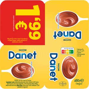 Danet de Chocolate Natillas Pack de 4 Und.