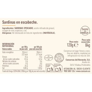 Sardinas en Escabeche Lata
