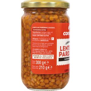 Lenteja Pardina Cocida Frasco