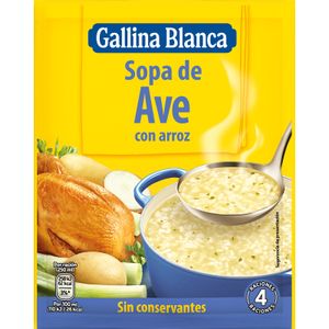 G.BLANCA Sopa Deshidratada Ave y Arroz Sobre