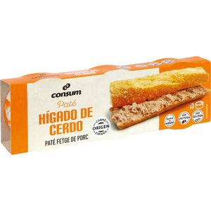 Pate Hígado de Cerdo Lata Pack de 3